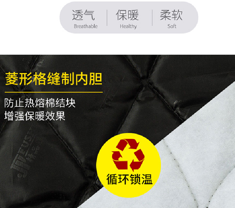 羽絨工作服內(nèi)膽細節(jié)展示