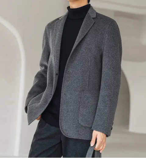 全毛面料男士西服上衣，西服定制